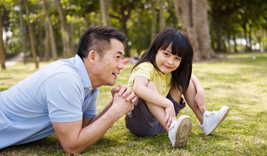 Korean father daughter