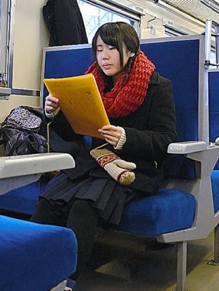 Japanese train schoolgirl