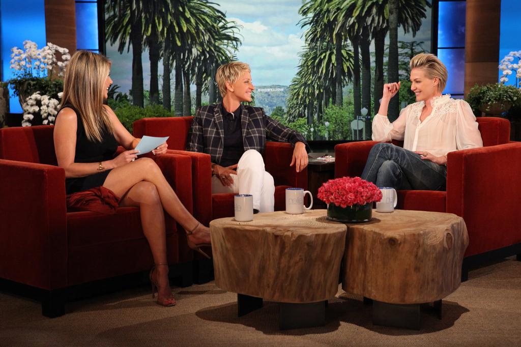 Jennifer anniston ellen degeneres show breast image