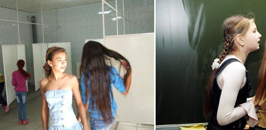 Девушка пошла в ванную не зная что там снимает скрытая камера