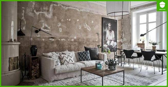 Бетон в интерьере: как сделать модные стены в вашей квартире
