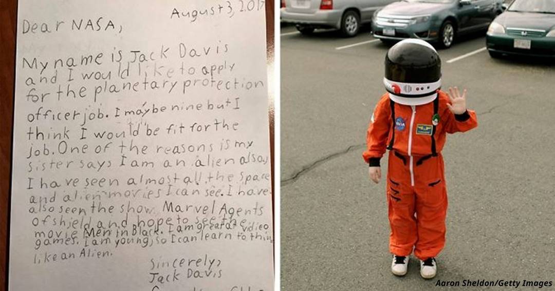 9 летний мальчик отправил заявку на работу в NASA. Вот что ему ответили!
