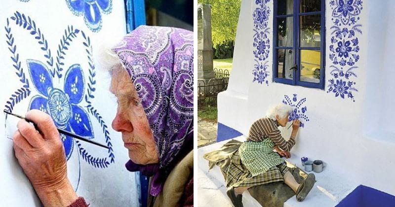 90-летняя бабушка из Чехии превращает деревню в художественную галерею