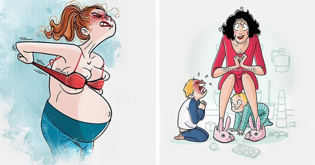 25 смешных и искренних комиксов, которые показывают реальную жизнь молодых мам