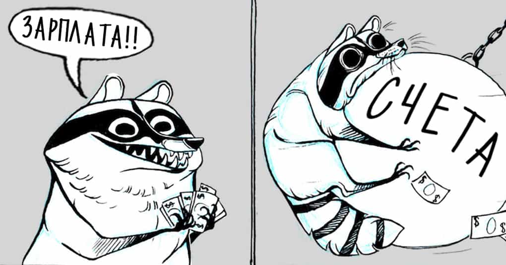 28 комиксов про чертовски обаятельного енота, в котором каждый взрослый узнает себя