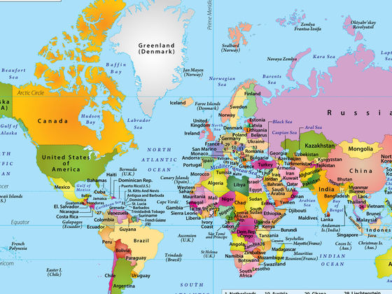 Только 1 человек из 50 может назвать все столицы этих 25 стран