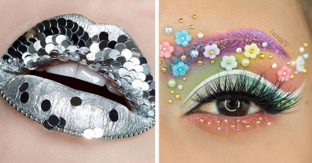 20 примеров креативного макияжа, который удивит вас своей необычностью и оригинальностью
