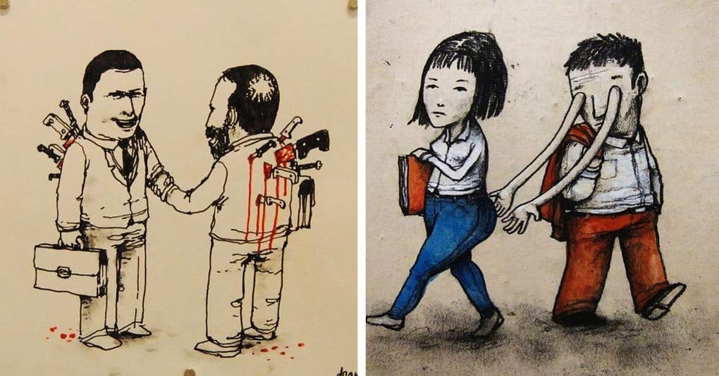 20 иллюстраций от уличного художника, который не боится высказывать своё мнение о современном обществе