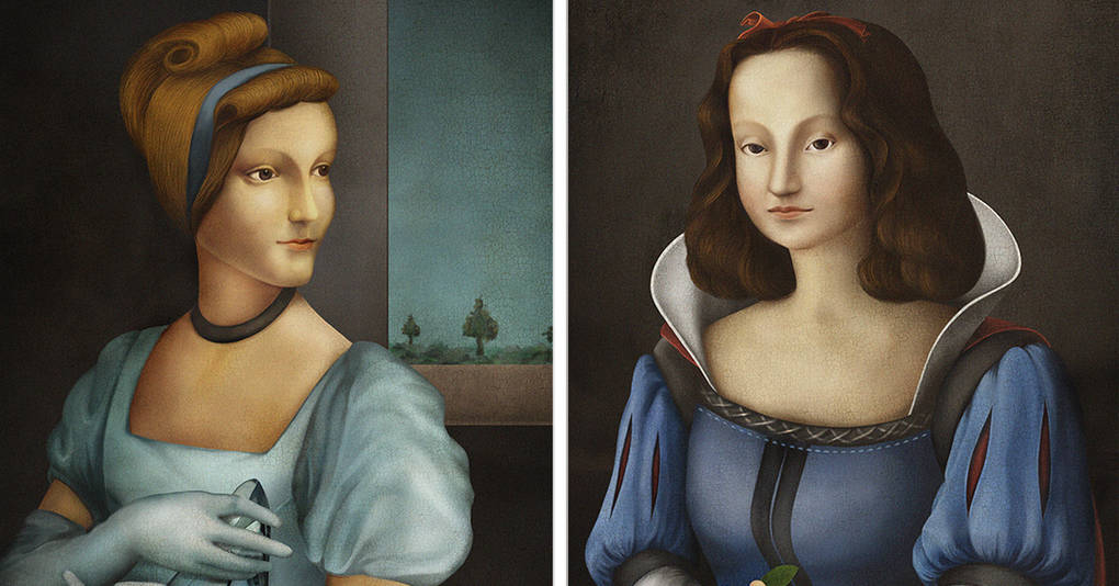 Как могли бы выглядеть диснеевские принцессы, будь они портретами, написанными в эпоху Ренессанса