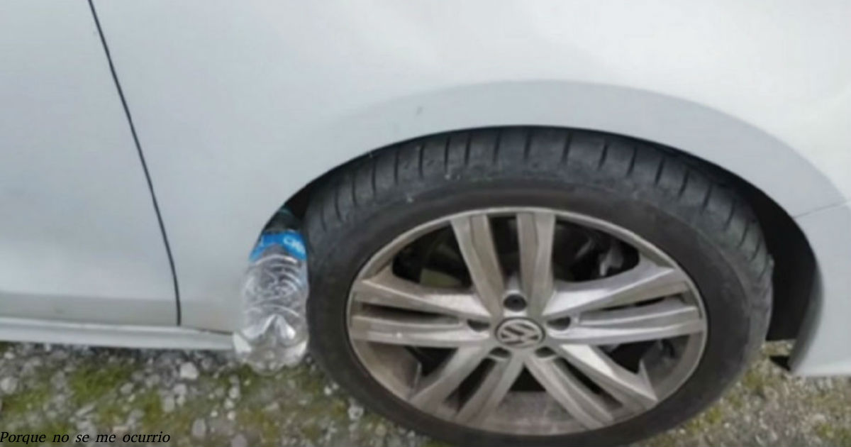 Если на колесе вашей машины лежит пластиковая бутылка - вы в опасности!