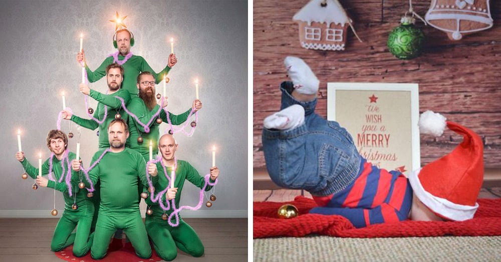 Люди по всему миру делятся своими рождественскими фотосессиями, и некоторые из них воистину гениальны