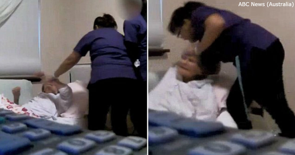 Медсестра бьет 92 летнюю пациентку со слабоумием. И по закону это ″нормально″!