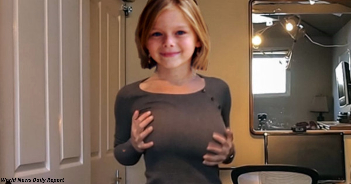 7 летней девочке подарили грудные импланты на Рождество