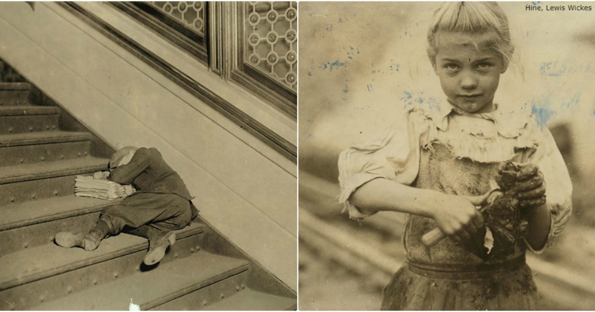 33 жутких фото о том, каким было детство в эпоху, когда дети по факту были рабами