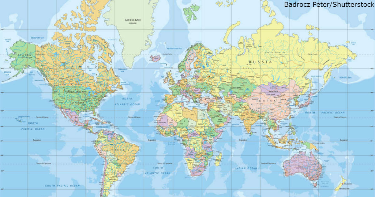 Карта, на которой вы выросли   наглая ложь! Вот как выглядит мир на самом деле
