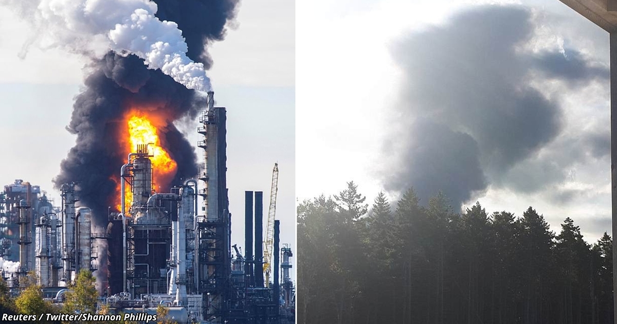 Взрыв на крупнейшем нефтяном заводе Канады! Ничего не напоминает?
