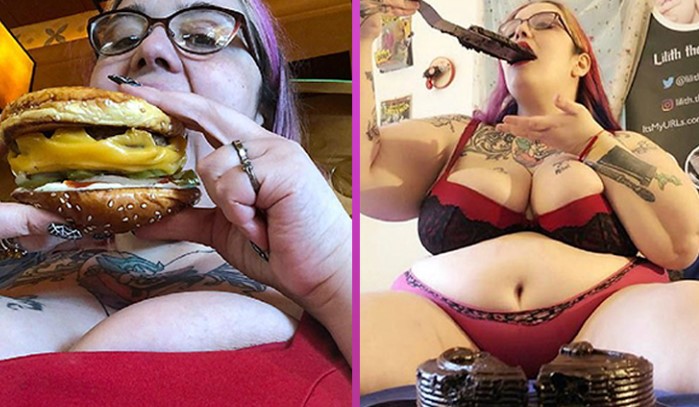 188 килограммовая модель ест все подряд, чтобы стать самой толстой женщиной в мире