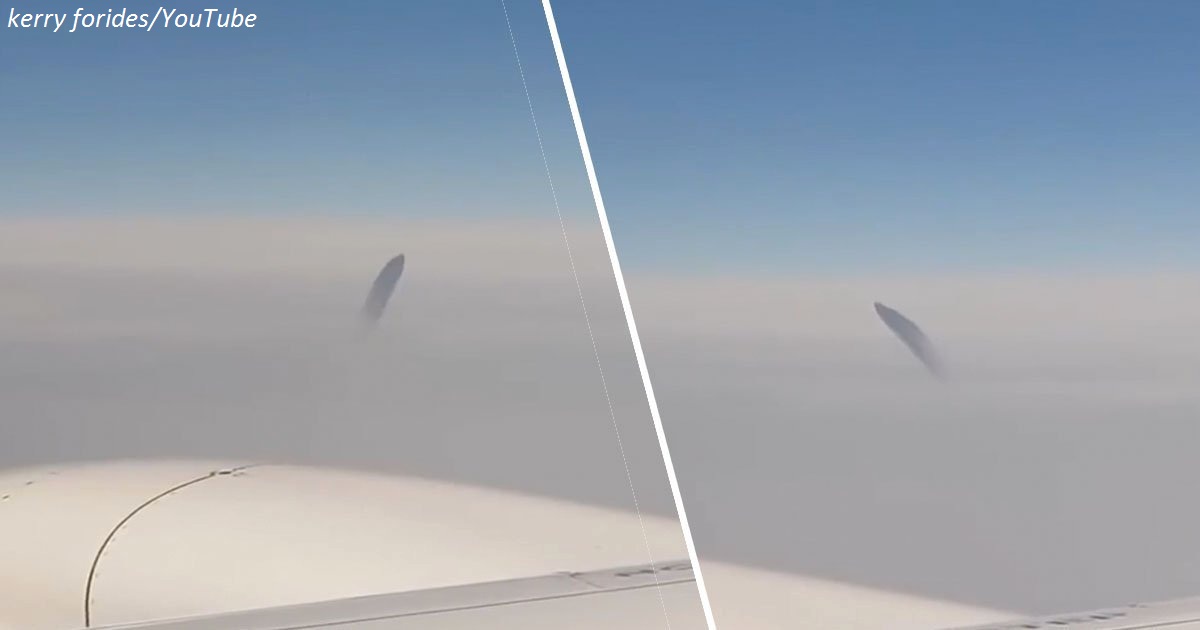 ″Что это?″ Пассажиры самолета сняли на видео НЛО