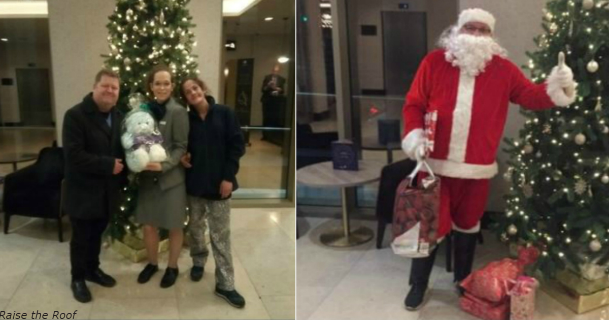28 бездомных пустили переночевать в роскошный отель, потому что Рождество