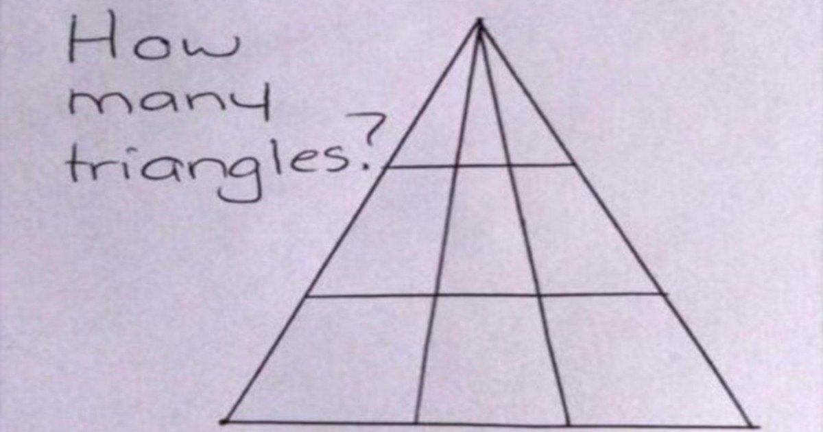 Сколько треугольников на картинке? 97% не могут посчитать правильно