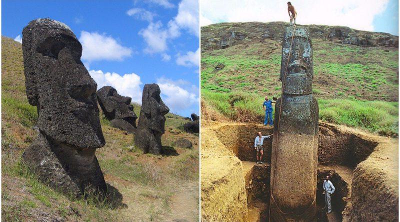 У каменных голов на острове Пасхи есть туловища. Какая история стоит за ними, и как они выглядят