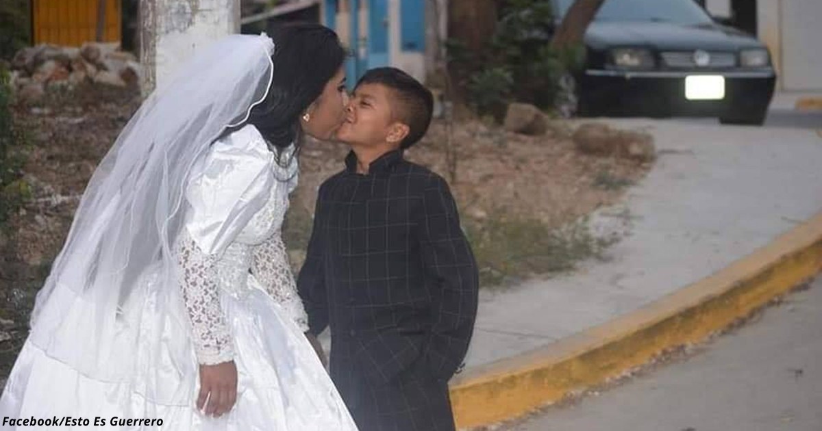 На этой фотографии изображены жених и невеста — и это не то, чем кажется