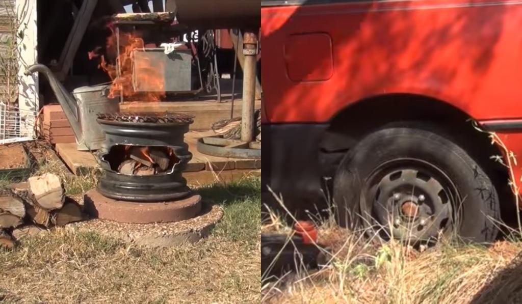 Вторая жизнь старых колесных дисков: как сделать из них мангал для гриля