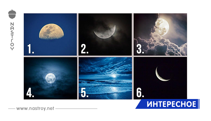 Какая Луна на картинке вам нравится больше всего? Ответ раскроет черты вашего характера