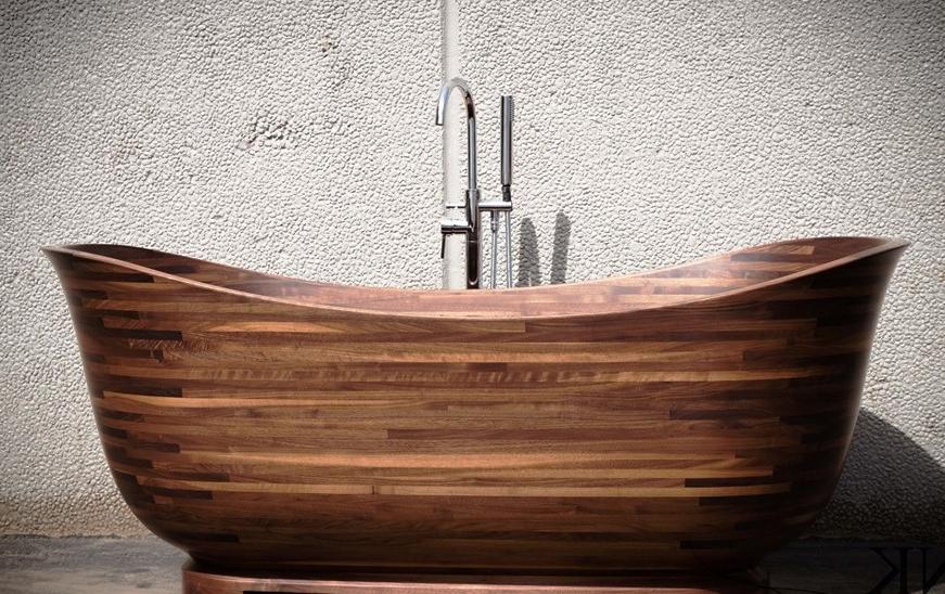 Деревянные ванны потрясающей красоты делает бывший строитель лодок
