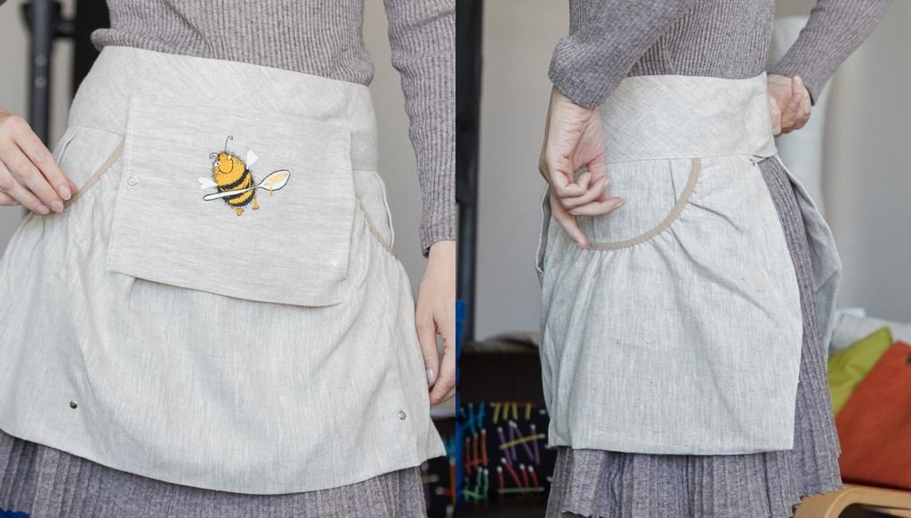 За покупками без пакета: девушка придумала оригинальную юбку сумку