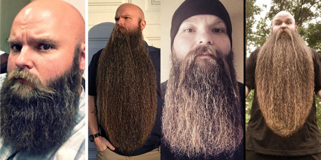 Американец хотел отрастить бороду для Хэллоуина и нечаянно увлекся