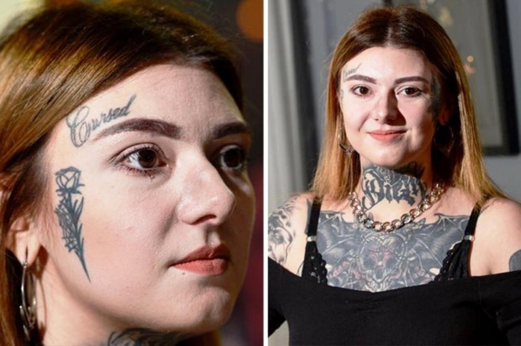 Девушка сделала татуировку на лице, чтобы ее не брали на работу. Теперь она владелица собственного бизнеса