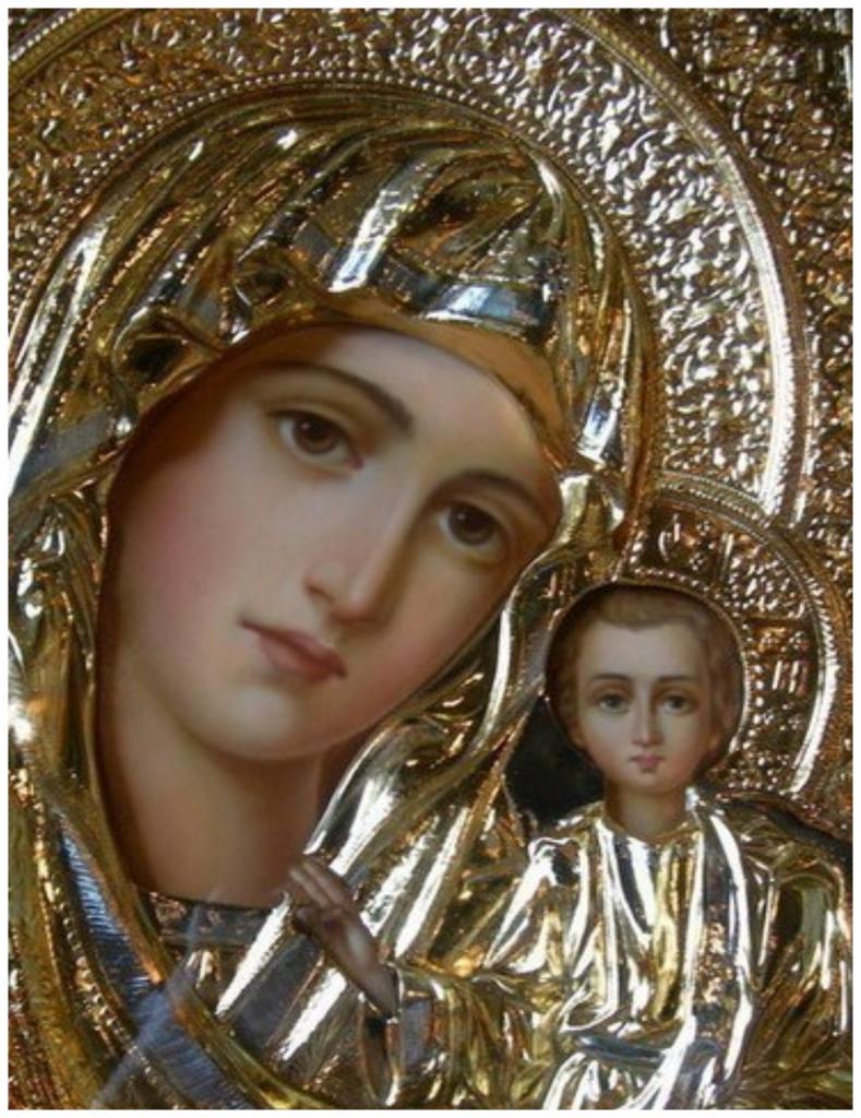 красивое фото иконы казанской божьей матери