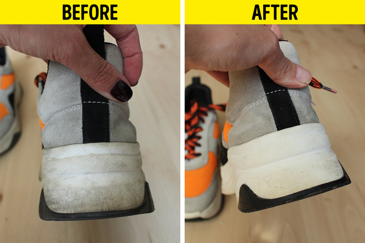 Девушка-блогер проверила 7 популярных способов вернуть обуви привлекательный вид и поделилась результатами (фото)