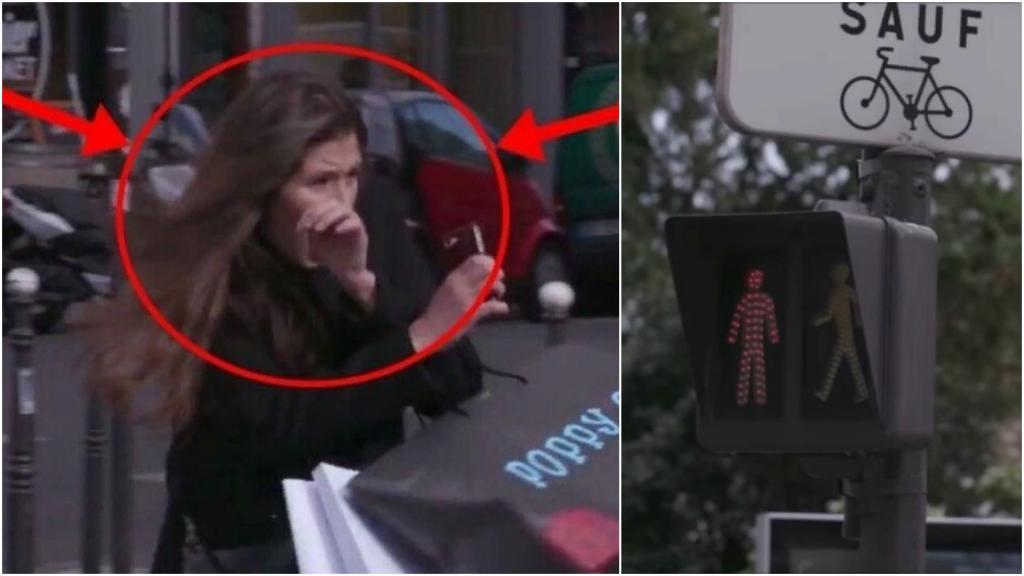 Страшно, но эффективно: как французы отучают пешеходов переходить дорогу на красный свет (видео)