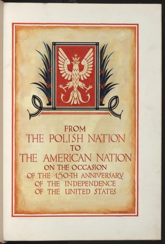 В 1926 году Польша отправила Америке поздравительную открытку, подписанную 5,5 миллиона польских граждан