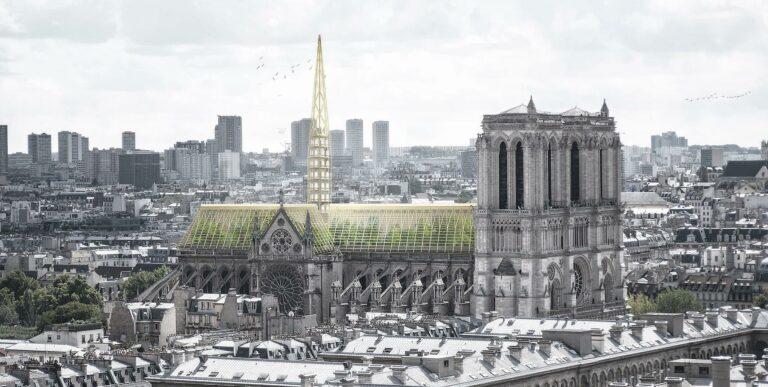 Бассейн и пасека: невероятные проекты реновации крыши собора Парижской Богоматери, предложенные архитекторами