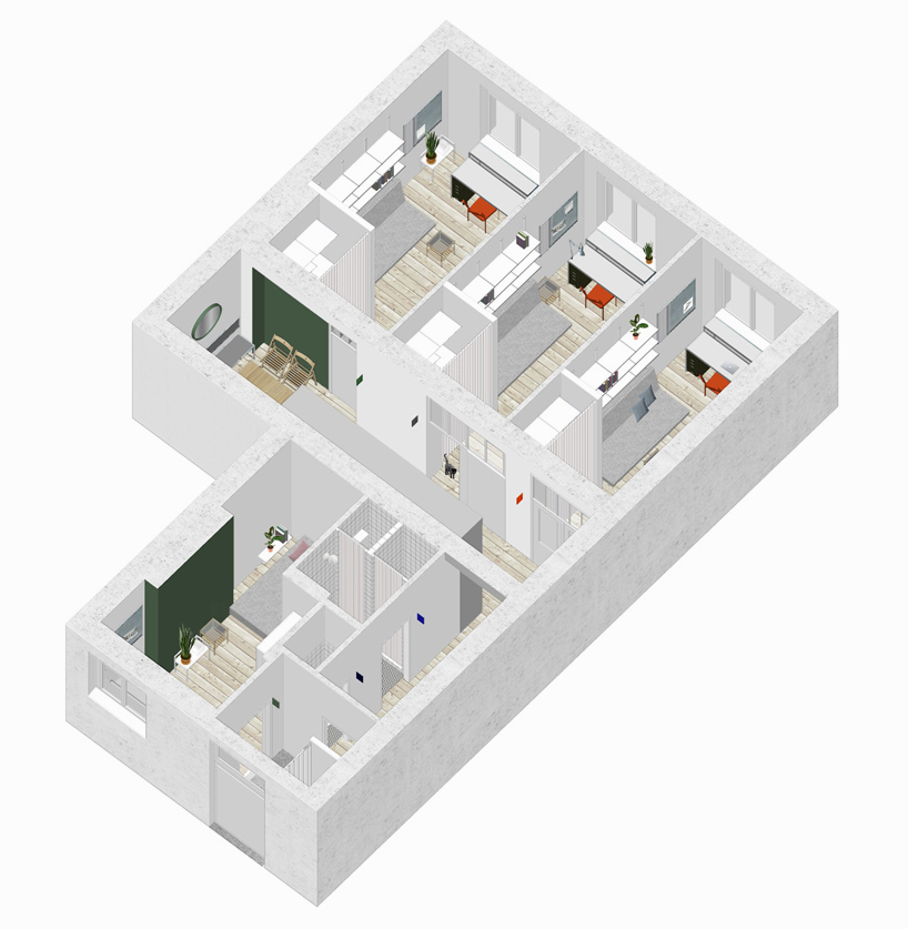 Архитекторы превратили старую квартиру в уютное студенческое общежитие
