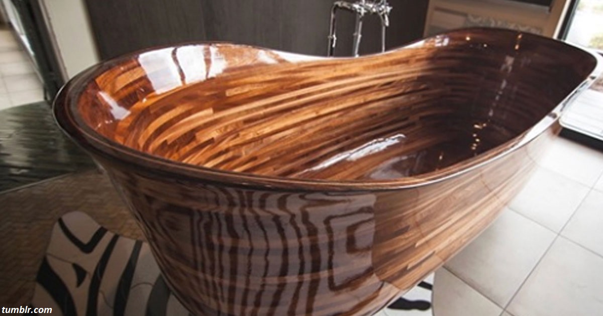 Бывший строитель лодок делает деревянные ванны потрясающей красоты
