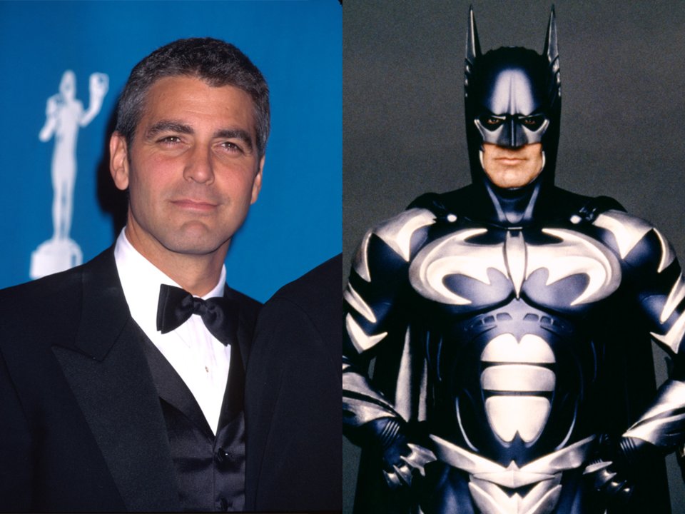 Джордж Клуни и Вэл Килмер в роли Бэтмена. Актеры которые сыграли одних и тех же супергероев
