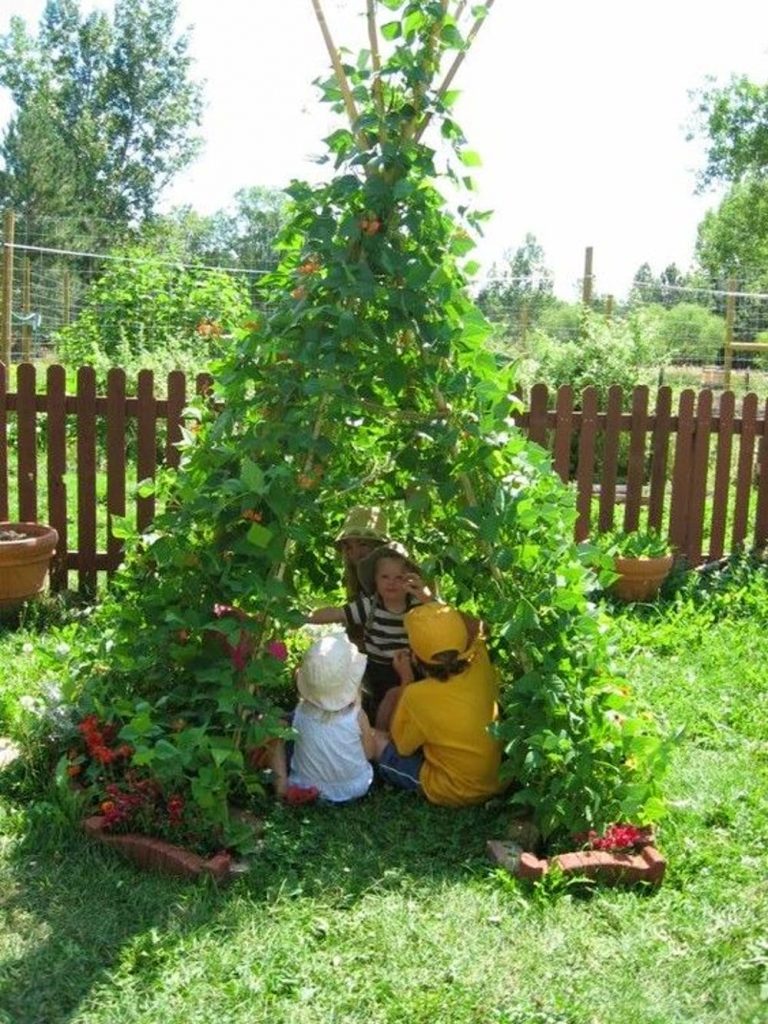 Шалаш из огурцов фото