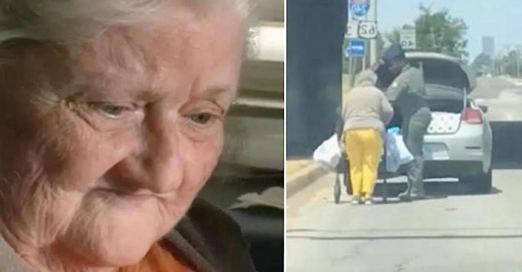 Водитель остановил машину, чтобы помочь пожилой женщине. Он и не догадывался, что его снимают на видео