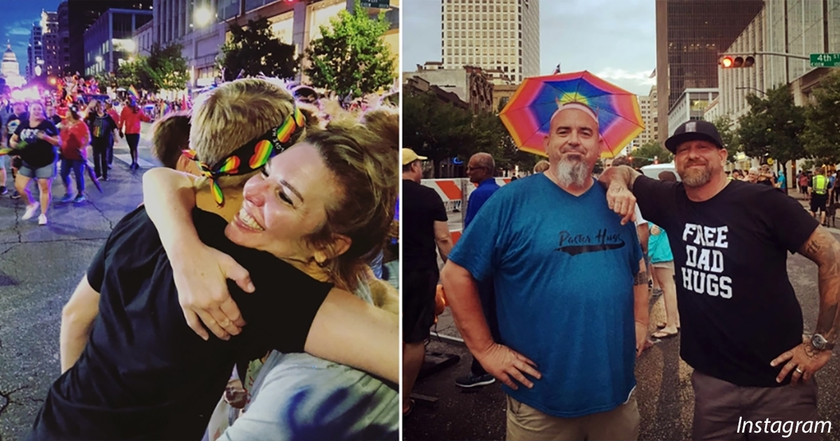 На гей параде мамы бесплатно обнимали всех, кому их родители отказали в любви