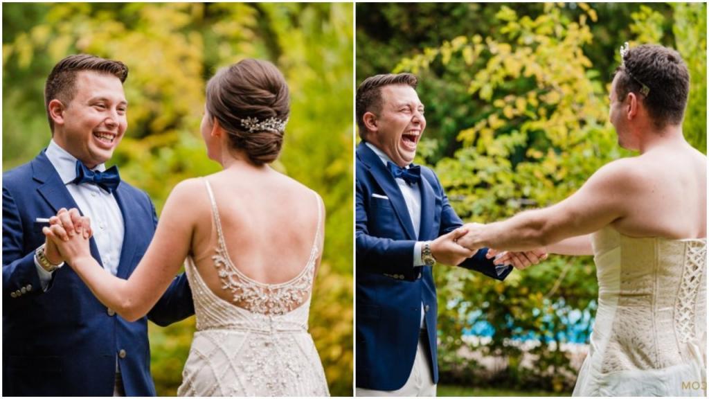 Веселая невеста просит брата жениха выйти вместо нее в свадебном платье: реакция будущего мужа бесценна
