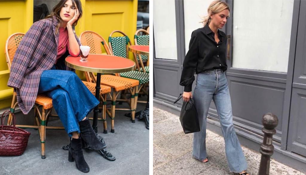 Расклешенные джинсы снова в моде! Как носить и с чем сочетать столь интересную вещь
