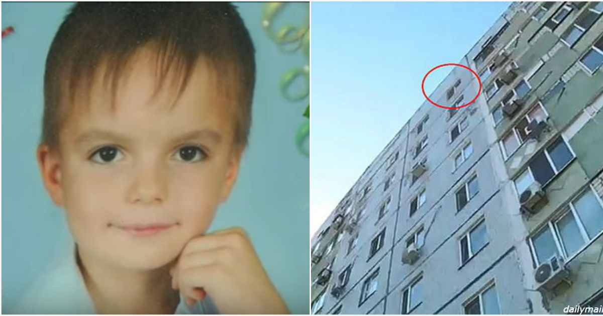 8 летний украинец выпрыгнул с окна 9 этажа, спасаясь от родителей