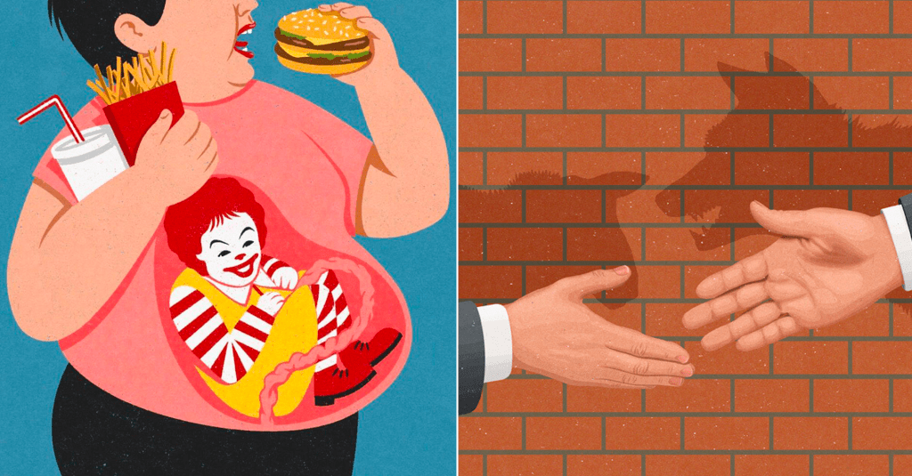 17 иллюстраций Джона Холкрофта, которые прекрасно объясняют наш мир
