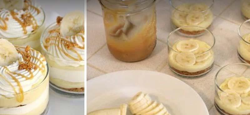 В Италии записала рецепт простого десерта в стаканчиках с ароматом ванили, заварным кремом и бананами