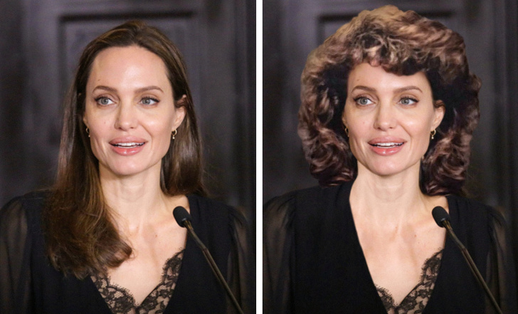 Джоли и другие: как бы выглядели голливудские знаменитости с прическами 80 х