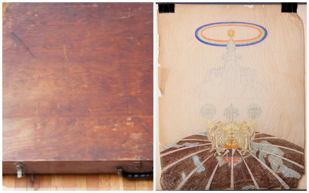 Мужчина убирал в старом здании и нашел загадочный сундук: в нем были сокровища  безумного  художника